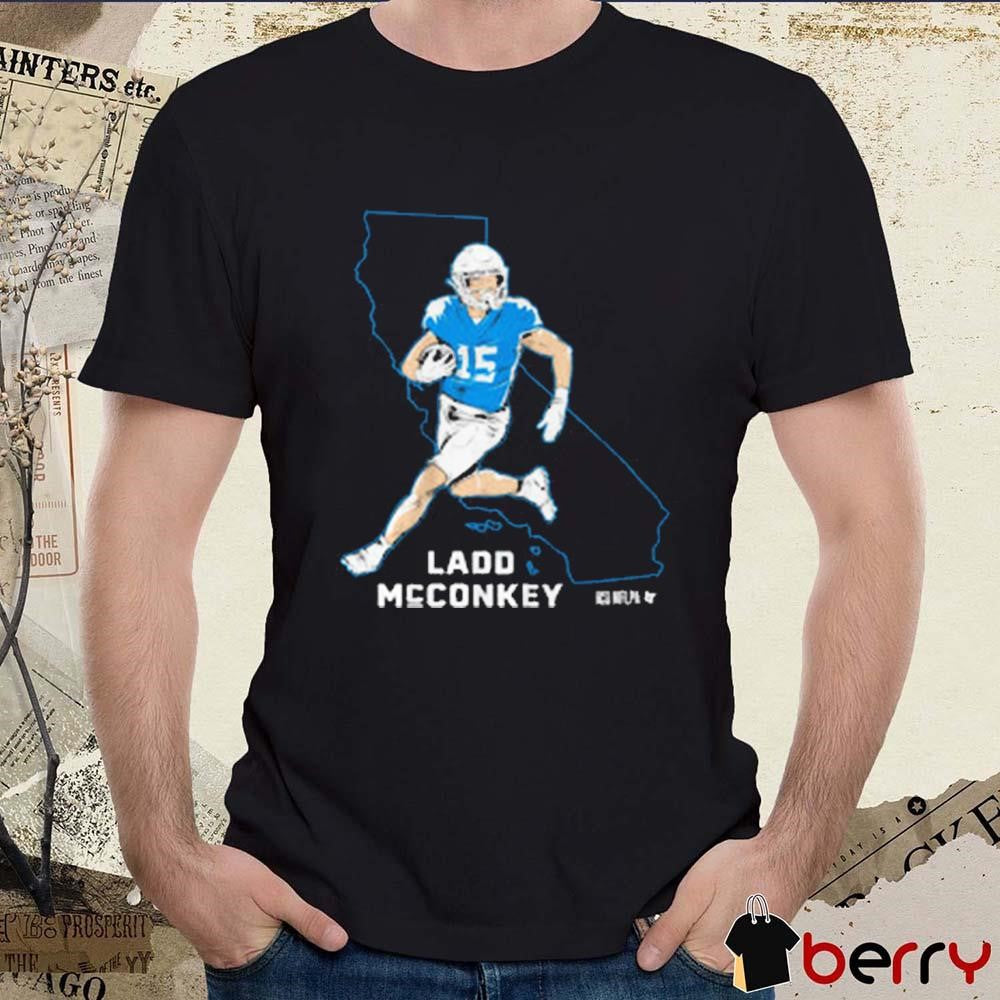 Ladd McConkey California State Star Los Angeles Chargers NFL t-shirt