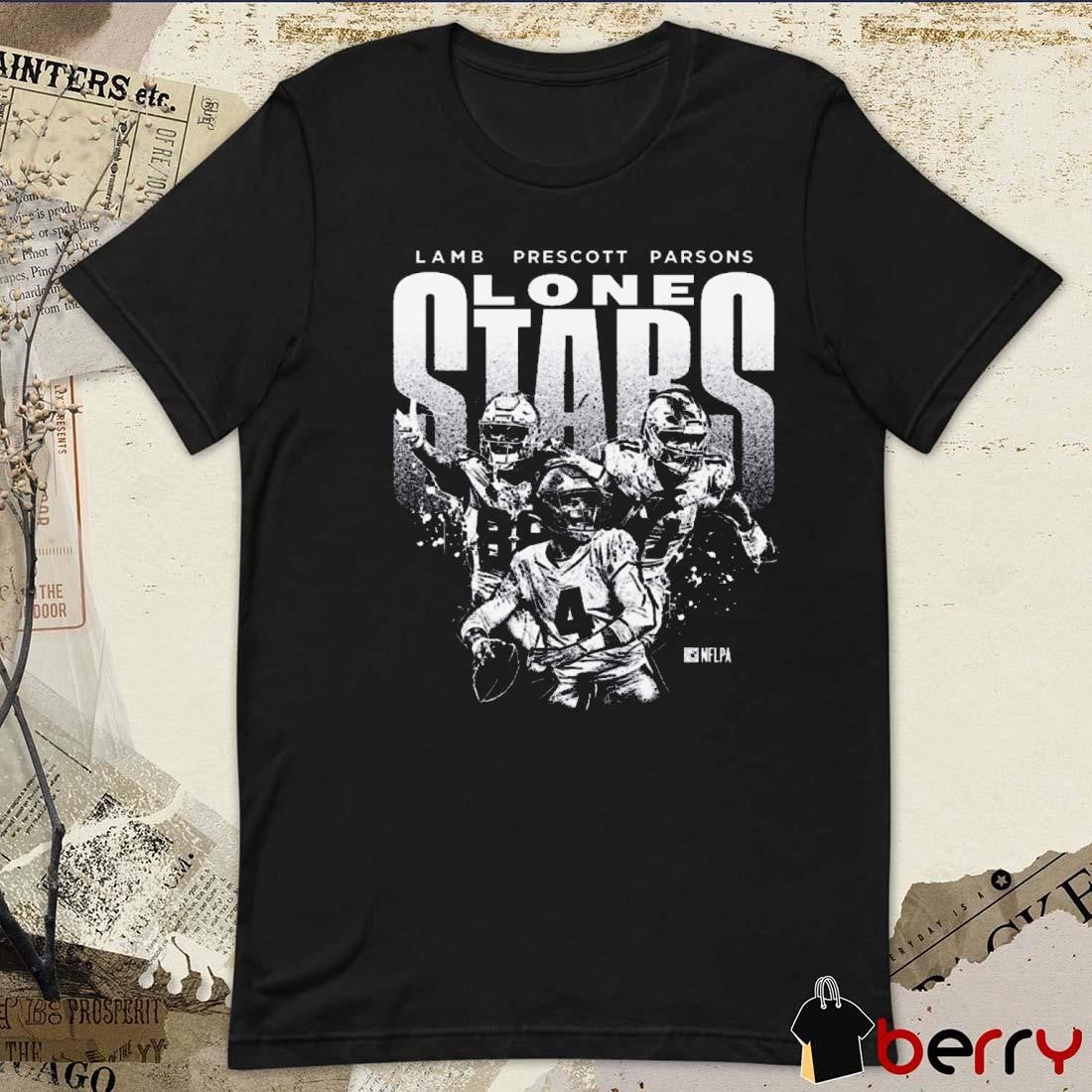 Lamb Dak Prescott Parsons Dallas Cowboys Lone Stars t-shirt