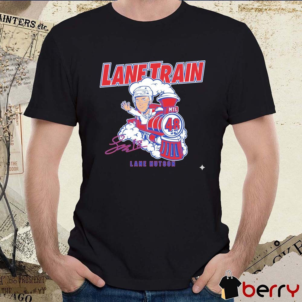 Lane Hutson Lane Train Signature Montreal Canadiens 2026 NHL Defenseman t-shirt