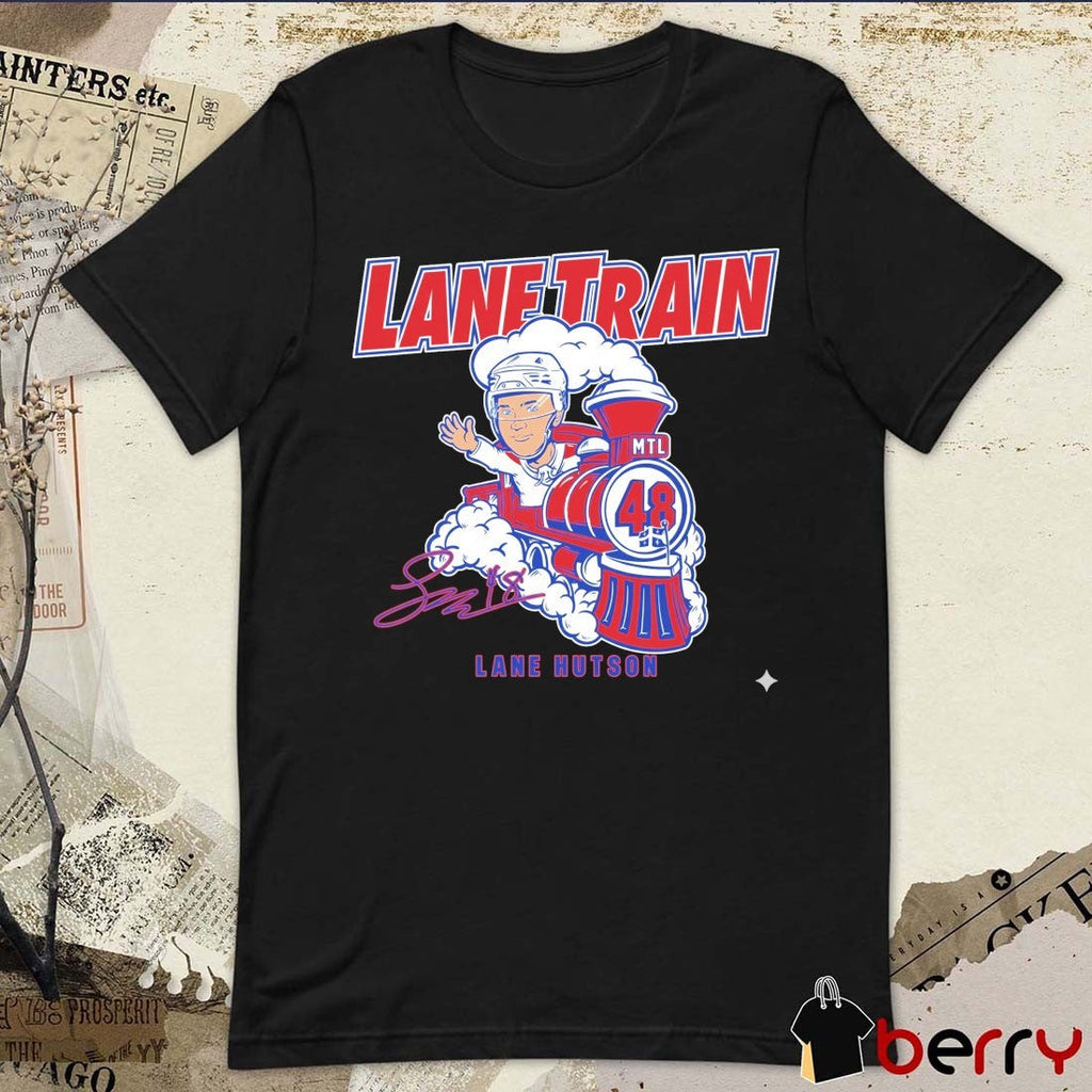 Lane Hutson Lane Train Signature Montreal Canadiens 2026 NHL Defenseman t-shirt