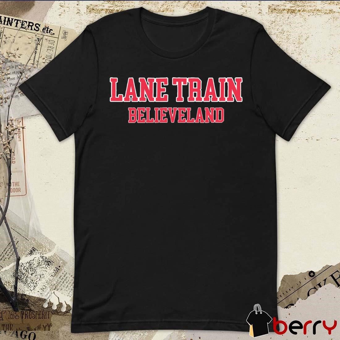 Lane Train Believeland Cleveland Guardians MLB t-shirt