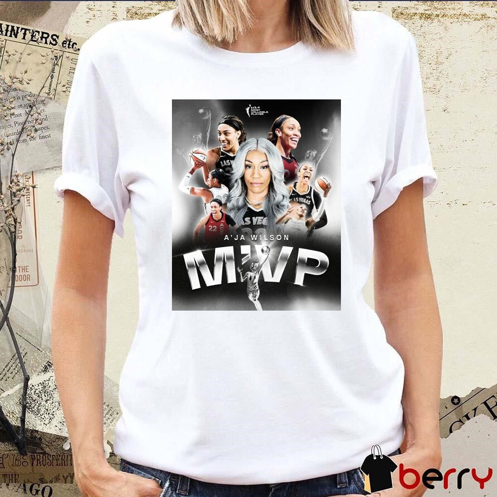 Las Vegas Aces A’ja Wilson WNBA MVP Poster t-shirt