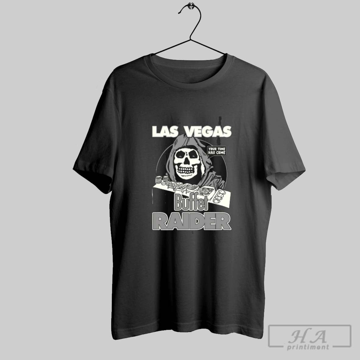 Official Las Vegas Buffet Raider Grim Reaper Raiders Parody Vegas Football