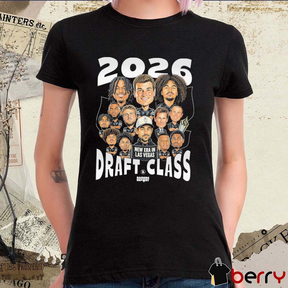 Las Vegas Raiders 2026 Draft Class Retro New Era In Las Vegas Chat Sports t-shirt