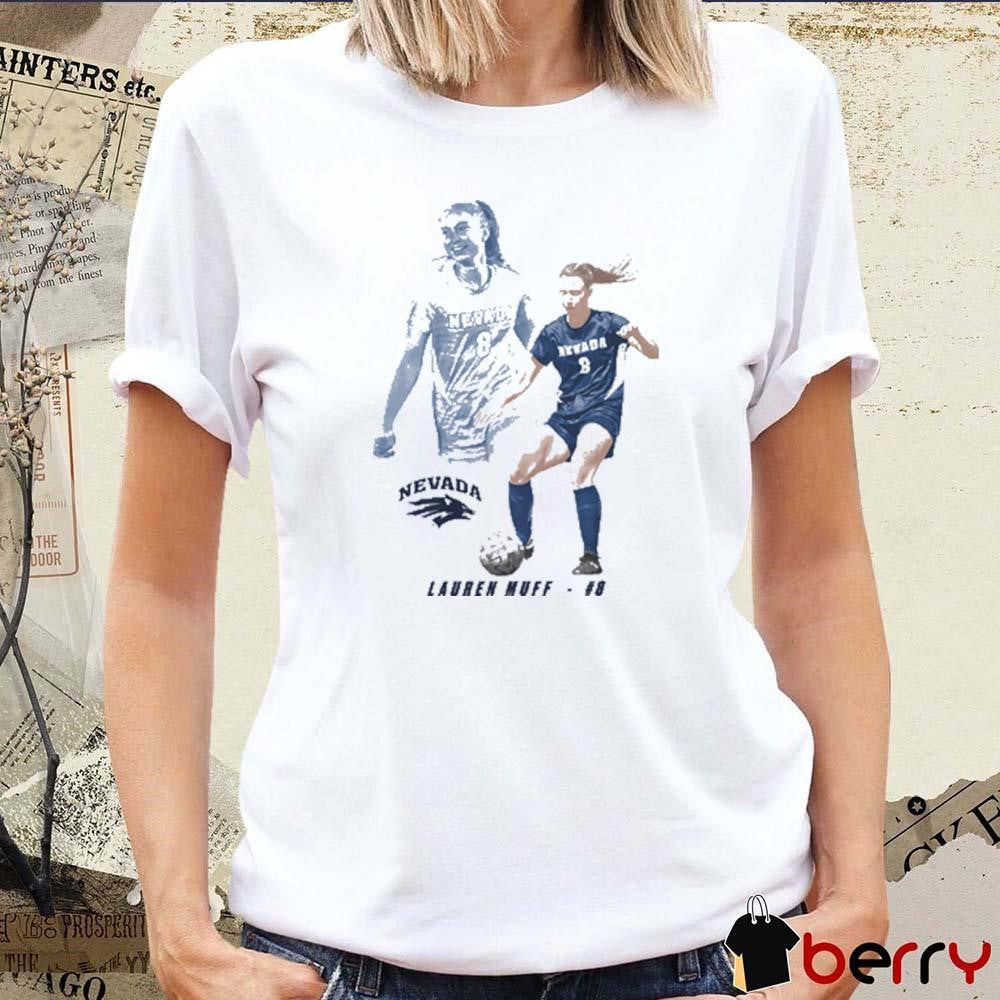 Lauren Muff #8 Nevada Soccer Portrait t-shirt