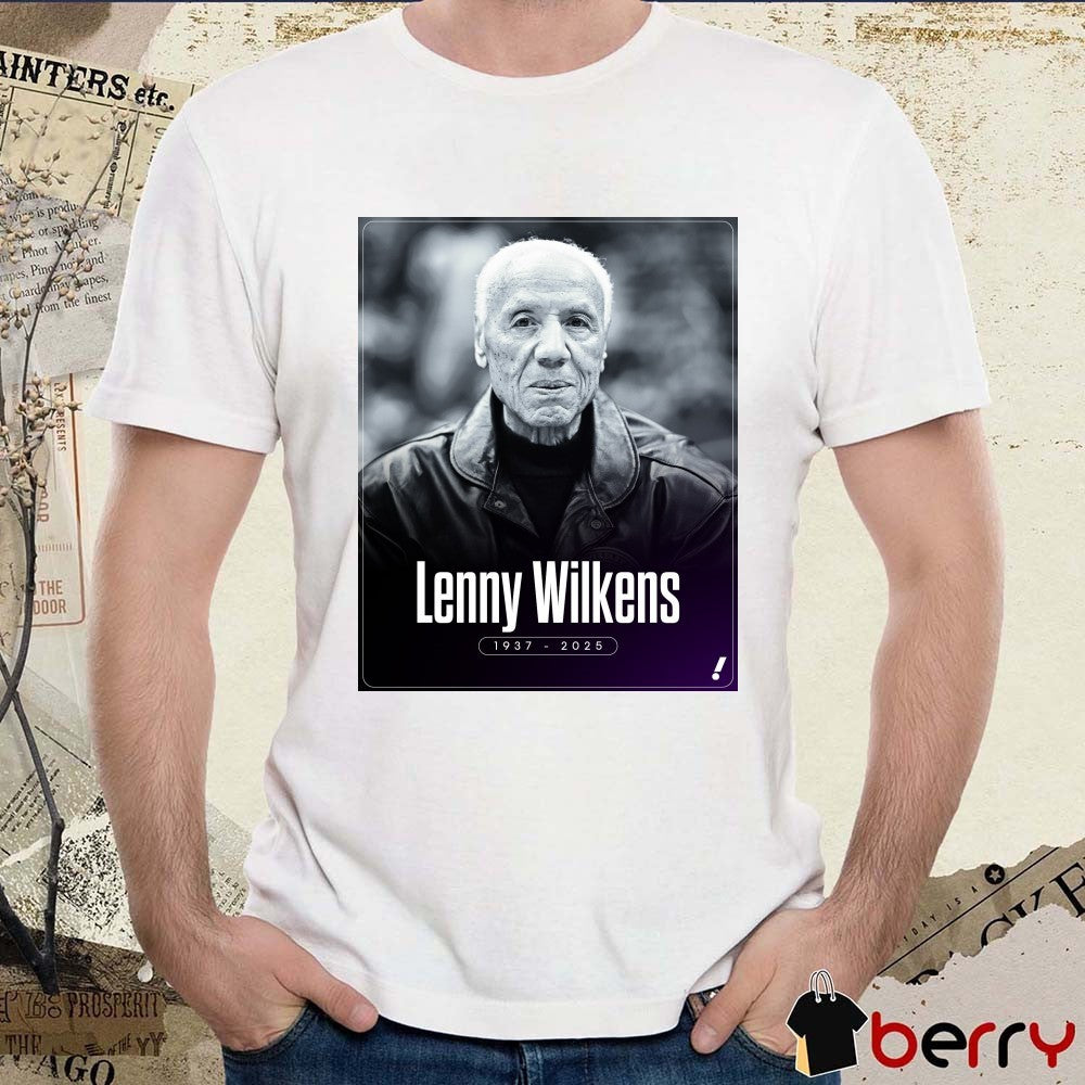 Lenny Wilkens Hall Of Fame Basketball Player And Coach Has Died At 88 1937 – 2025 Poster t-shirt
