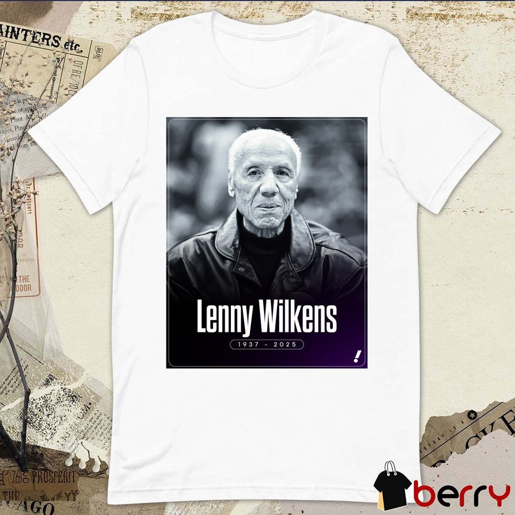 Lenny Wilkens Hall Of Fame Basketball Player And Coach Has Died At 88 1937 – 2025 Poster t-shirt