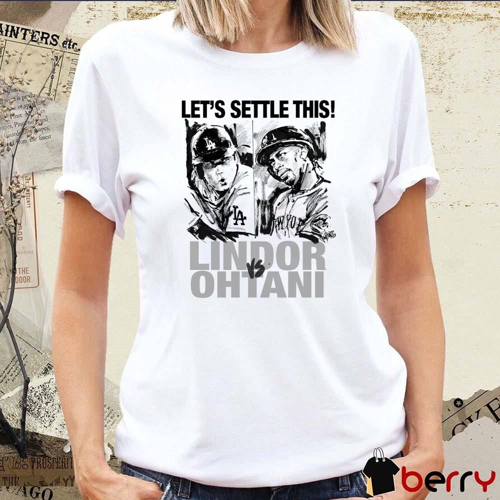 Let’s Settle This Francisco Lindor Vs Shohei Ohtani Painting t-shirt
