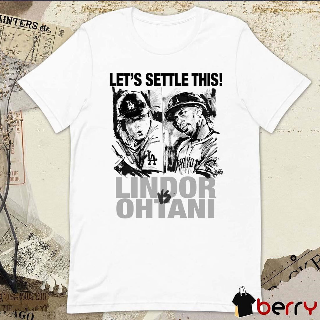 Let’s Settle This Francisco Lindor Vs Shohei Ohtani Painting t-shirt