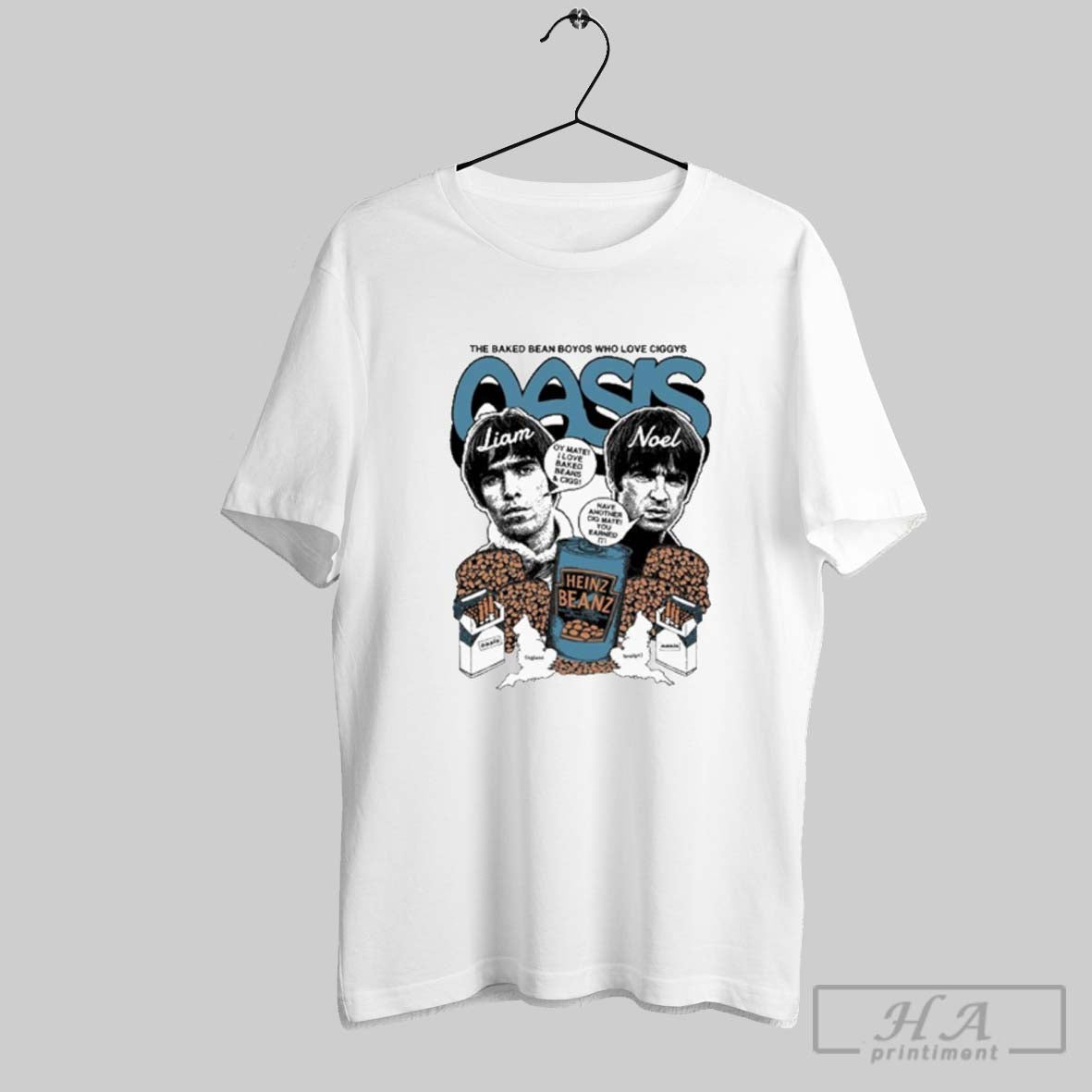 Official Liam And Noel Oasis Baked Bean Boyos Who Loves Ciggys Heinz Beanz
