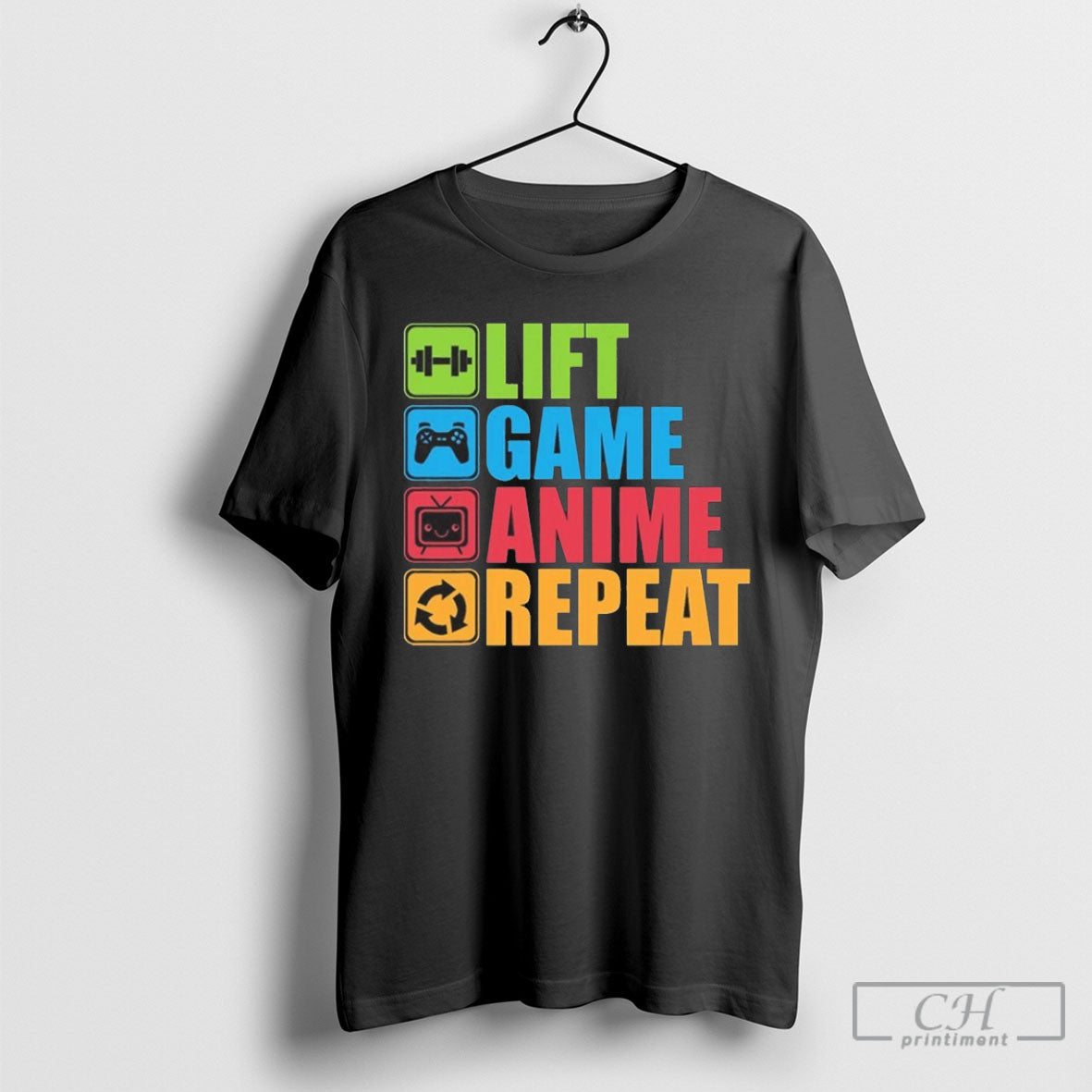 Official Lift Game Anime Repeat Shirt Sweater