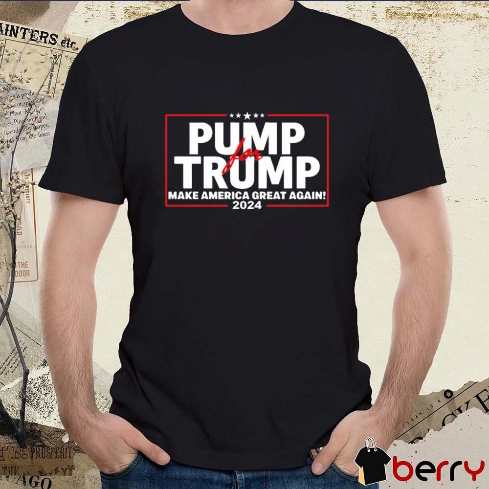 Lil Pump Wearing Pump For Trump America Great Again 2024 t-shirt