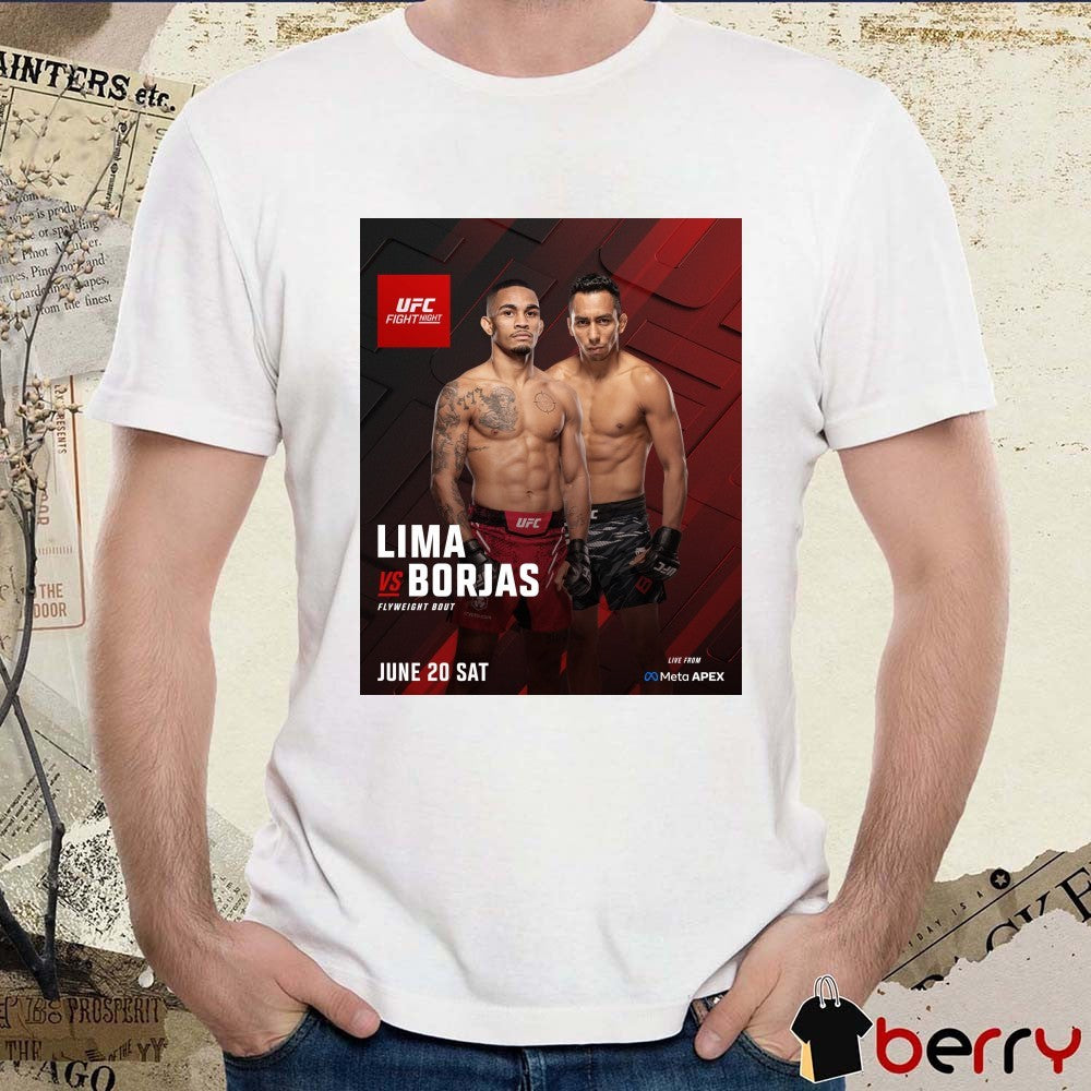 Lima vs Borjas UCF Fight Night Featherweight Bout June 20 Sat Poster t-shirt