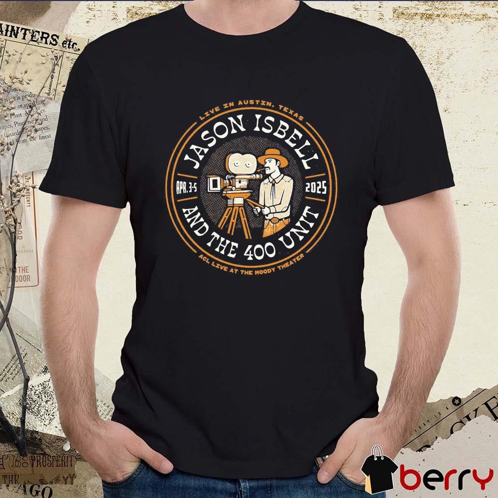 Live In Austin Texas Jason Isbell and the 400 Unit Austin TX The Moody Theater April 3-5 2025 Vintage t-shirt