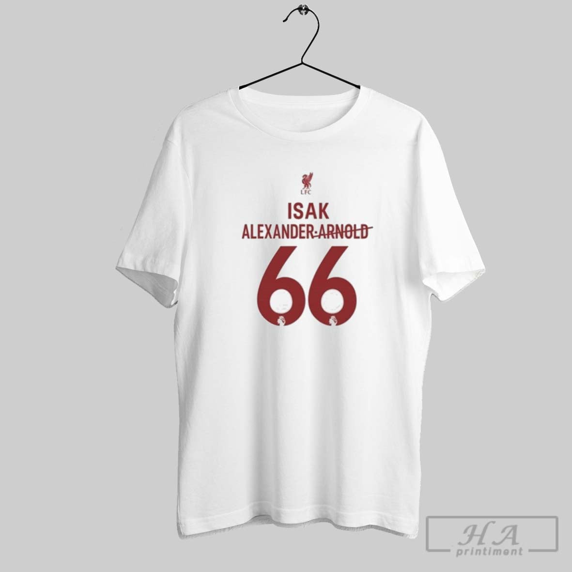 Official Liverpool Isak 66 Jersey Premier League Football