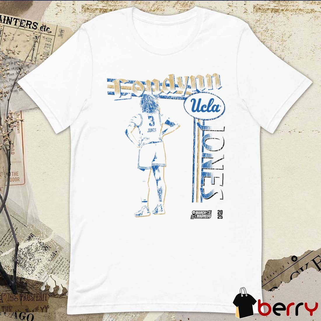 Londynn Jones Stamp UCLA Bruins Basketball 2025 NCAA March Madness Vintage t-shirt
