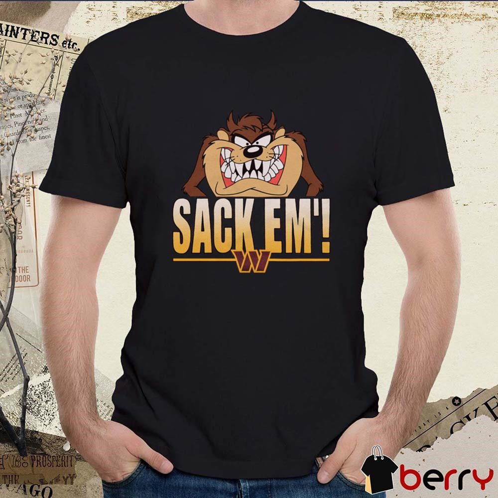 Looney Tunes Taz Sack Em’ x Washington Commanders NFL 2024 t-shirt