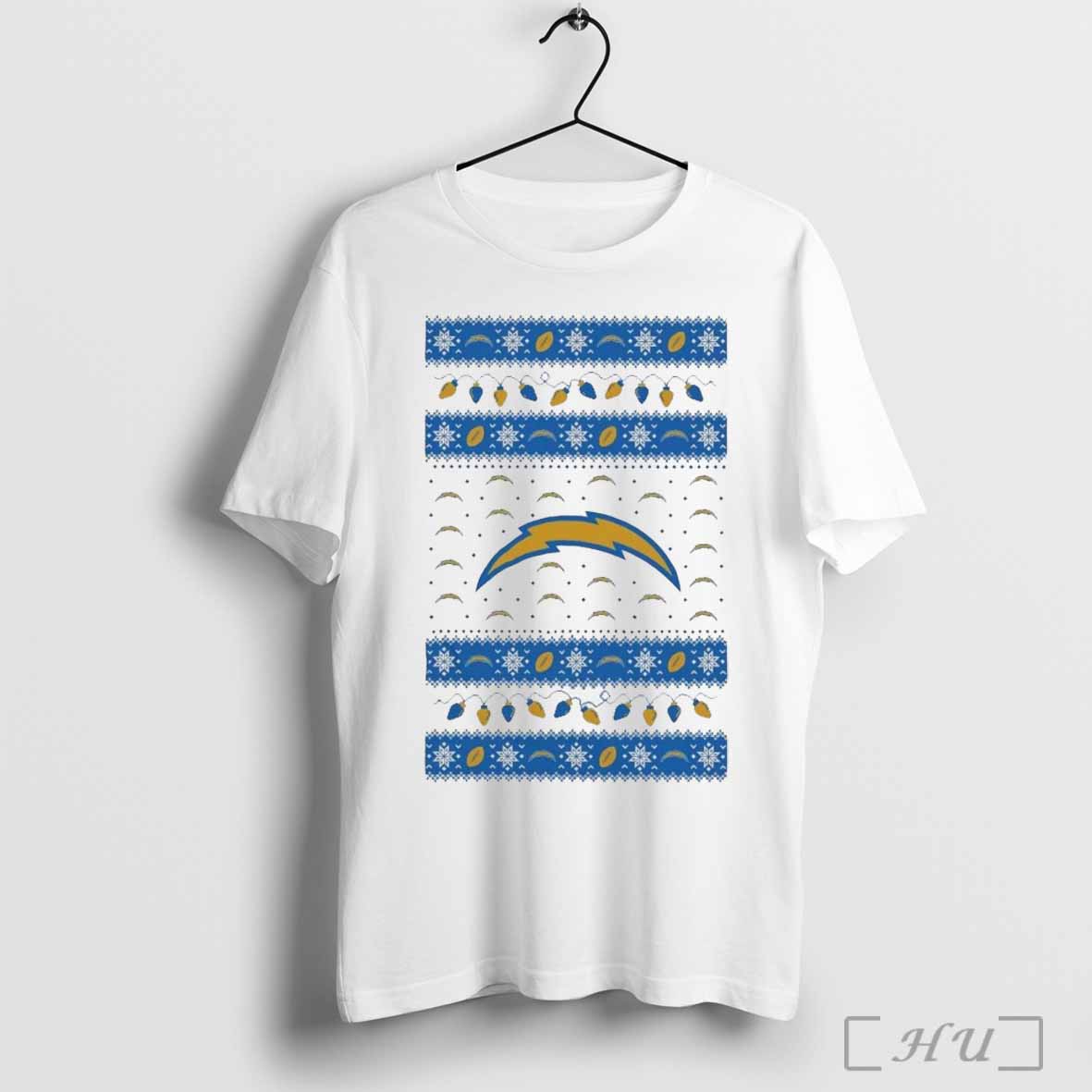 Official Los Angeles Chargers Holiday Lights Ugly 2024