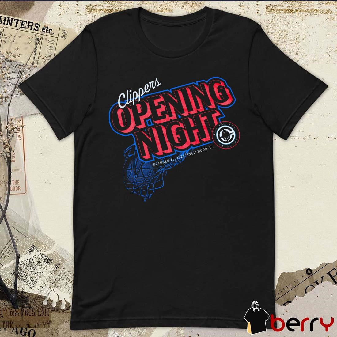 Los Angeles Clippers NBA Opening Night Oct 23 2024 Inglewood CA t-shirt