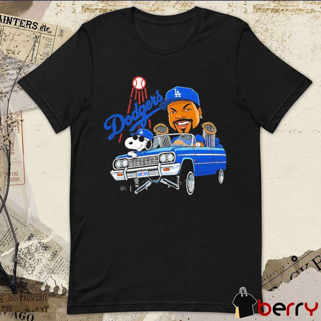 Los Angeles Dodger MLB Snoopy Ice Cube Caricature 2026 t-shirt