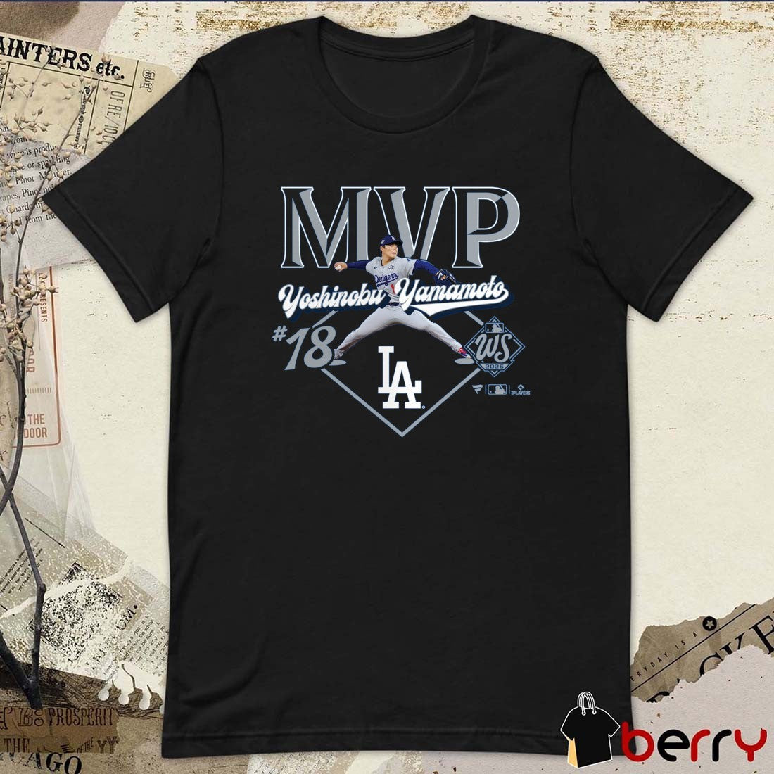 Los Angeles Dodgers 18 Yoshinobu Yamamoto 2025 World Series MVP t-shirt