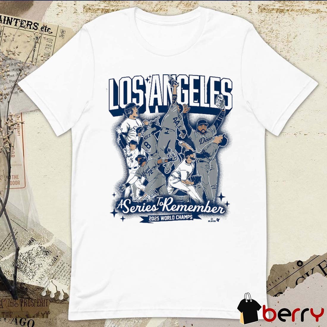 Los Angeles Dodgers Baseball A Series to Remember MLB 2025 World Champs t-shirt