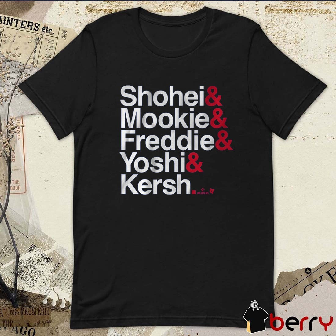 Los Angeles Dodgers Baseball MLB Ampersand Stars Shohei Mookie Freddie Yoshi And Kersh t-shirt