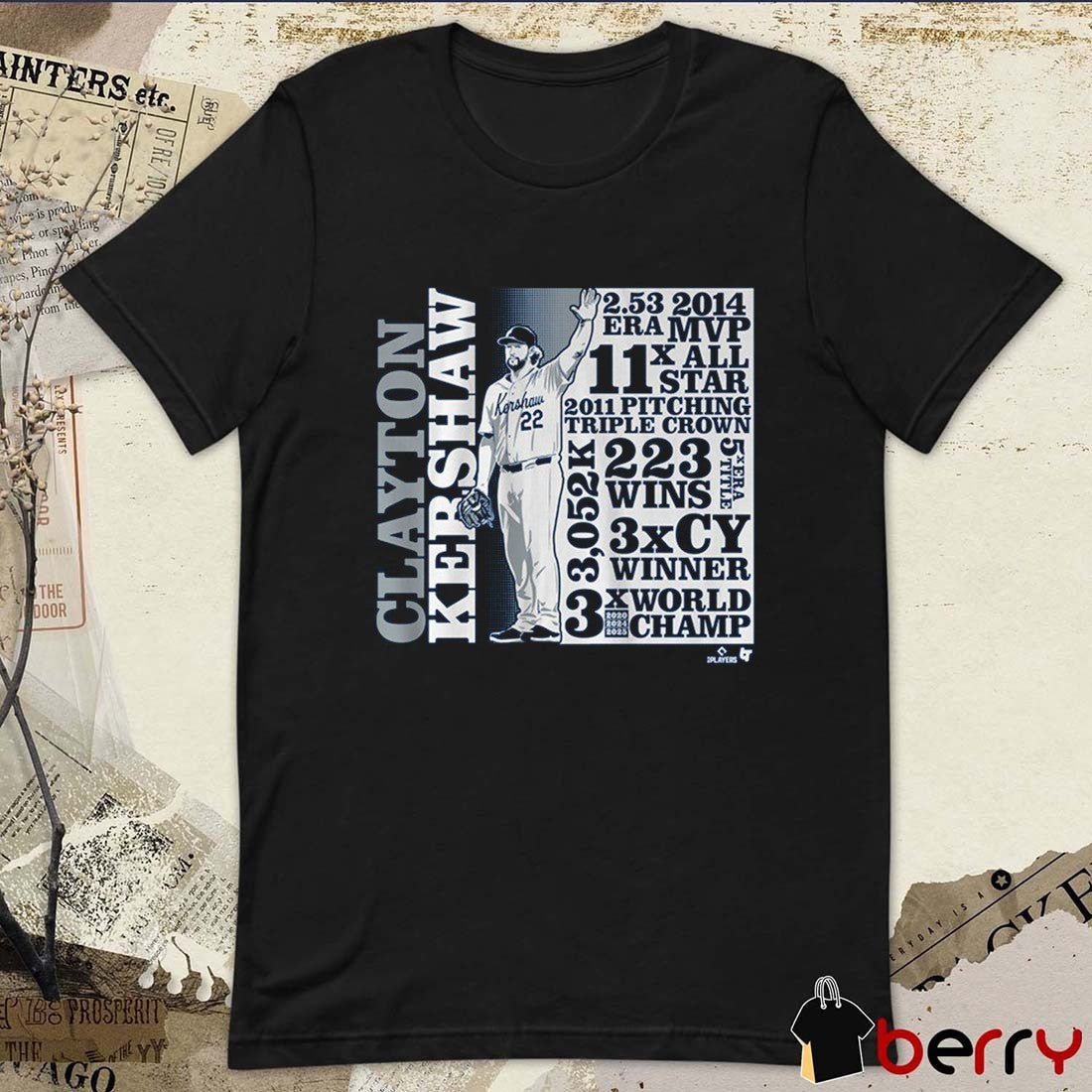 Los Angeles Dodgers Clayton Kershaw GOAT List 3x CY Winner 3x World Champs Defeat Toronto Blue Jays t-shirt