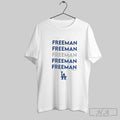 Official Los Angeles Dodgers Freddie Freeman Stacked Name