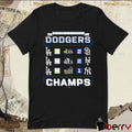 Los Angeles Dodgers MLB 2024 NLDS NLCS World Series Champions Schedule t-shirt