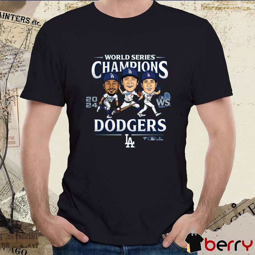 Los Angeles Dodgers MLB 2024 World Series Champions Appeal Play Players Caricatures t-shirt