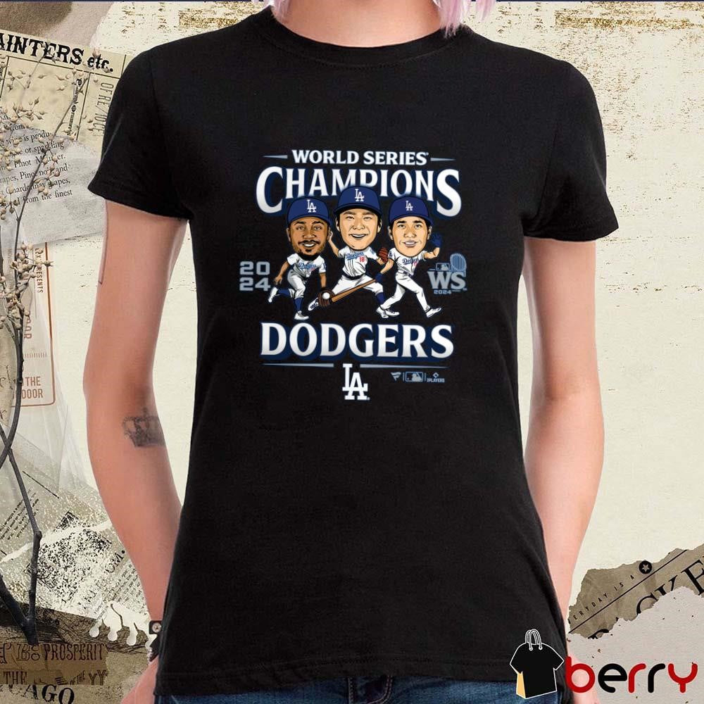 Los Angeles Dodgers MLB 2024 World Series Champions Appeal Play Players Caricatures t-shirt