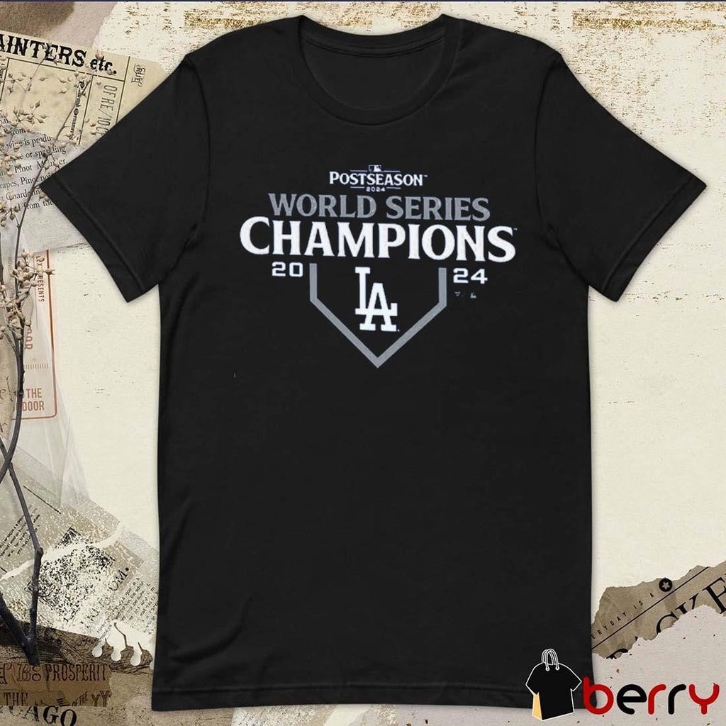 Los Angeles Dodgers MLB 2024 World Series Champions Logo Postseason t-shirt