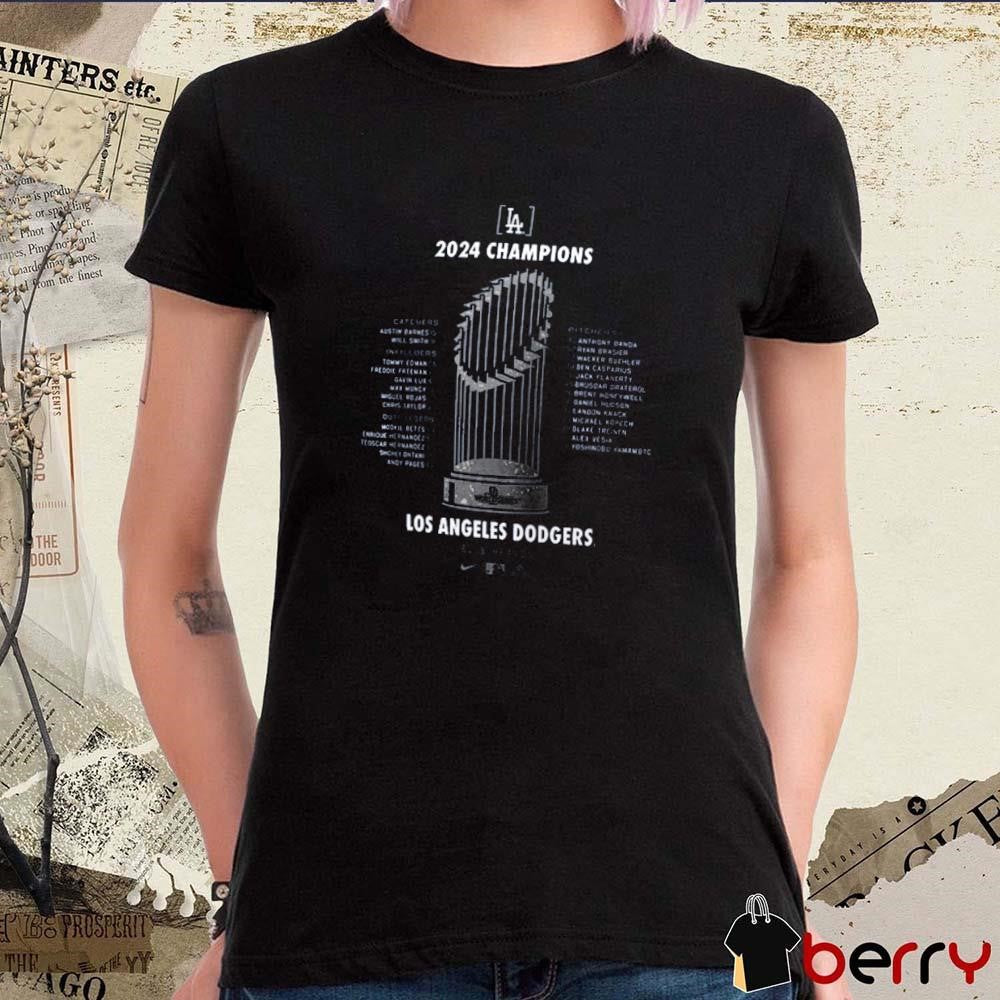 Los Angeles Dodgers MLB 2024 World Series Champions Roster Blue Heaven t-shirt
