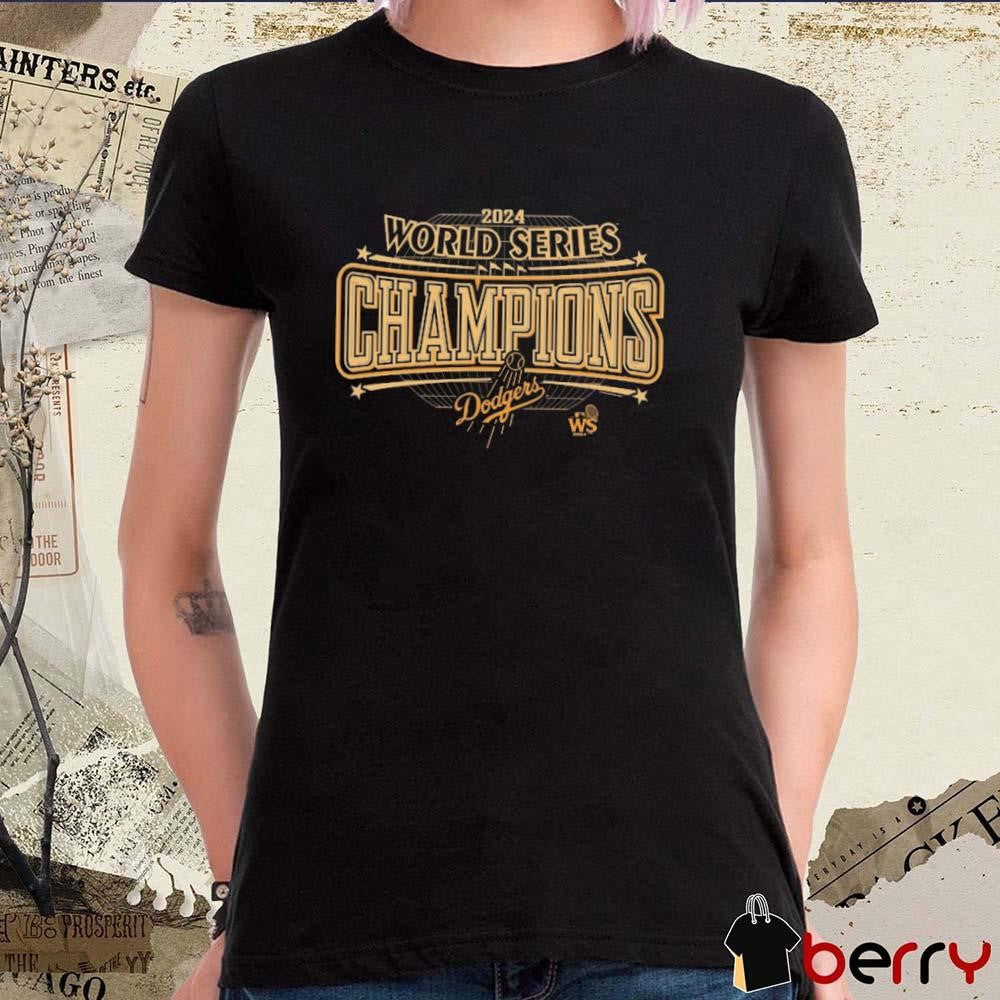 Los Angeles Dodgers MLB Black Gold 2024 World Series Champions t-shirt