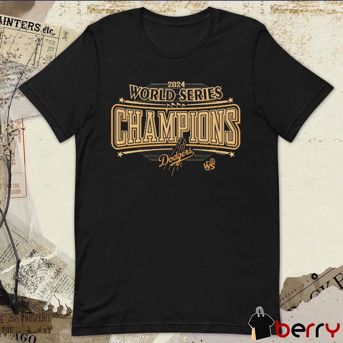 Los Angeles Dodgers MLB Black Gold 2024 World Series Champions t-shirt