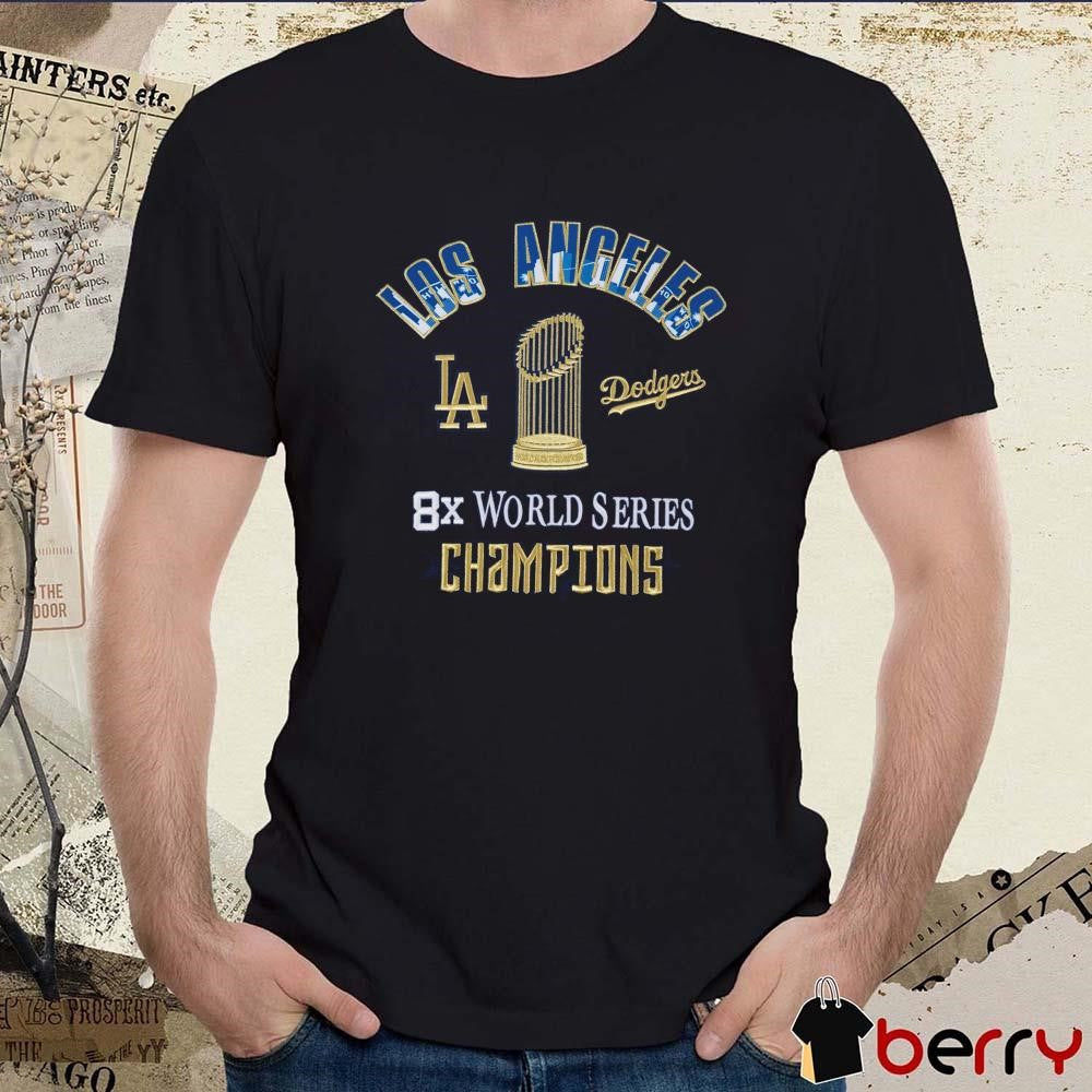 Los Angeles Dodgers Pro Standard MLB 2024 8X World Series Champions Drop Shoulder t-shirt