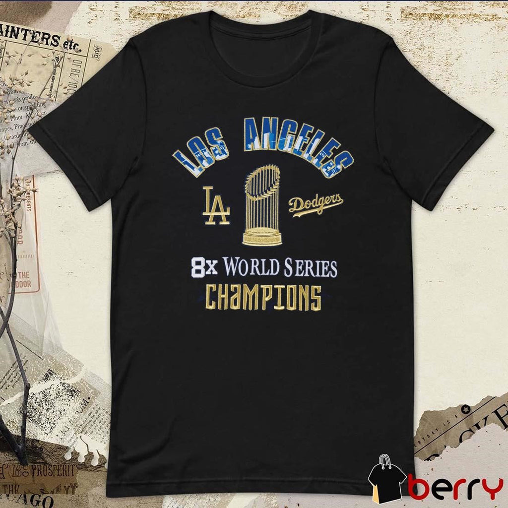 Los Angeles Dodgers Pro Standard MLB 2024 8X World Series Champions Drop Shoulder t-shirt