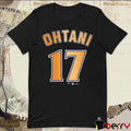 Los Angeles Dodgers Shohei Ohtani #17 MLB 2024 World Series Champions Name And Number t-shirt