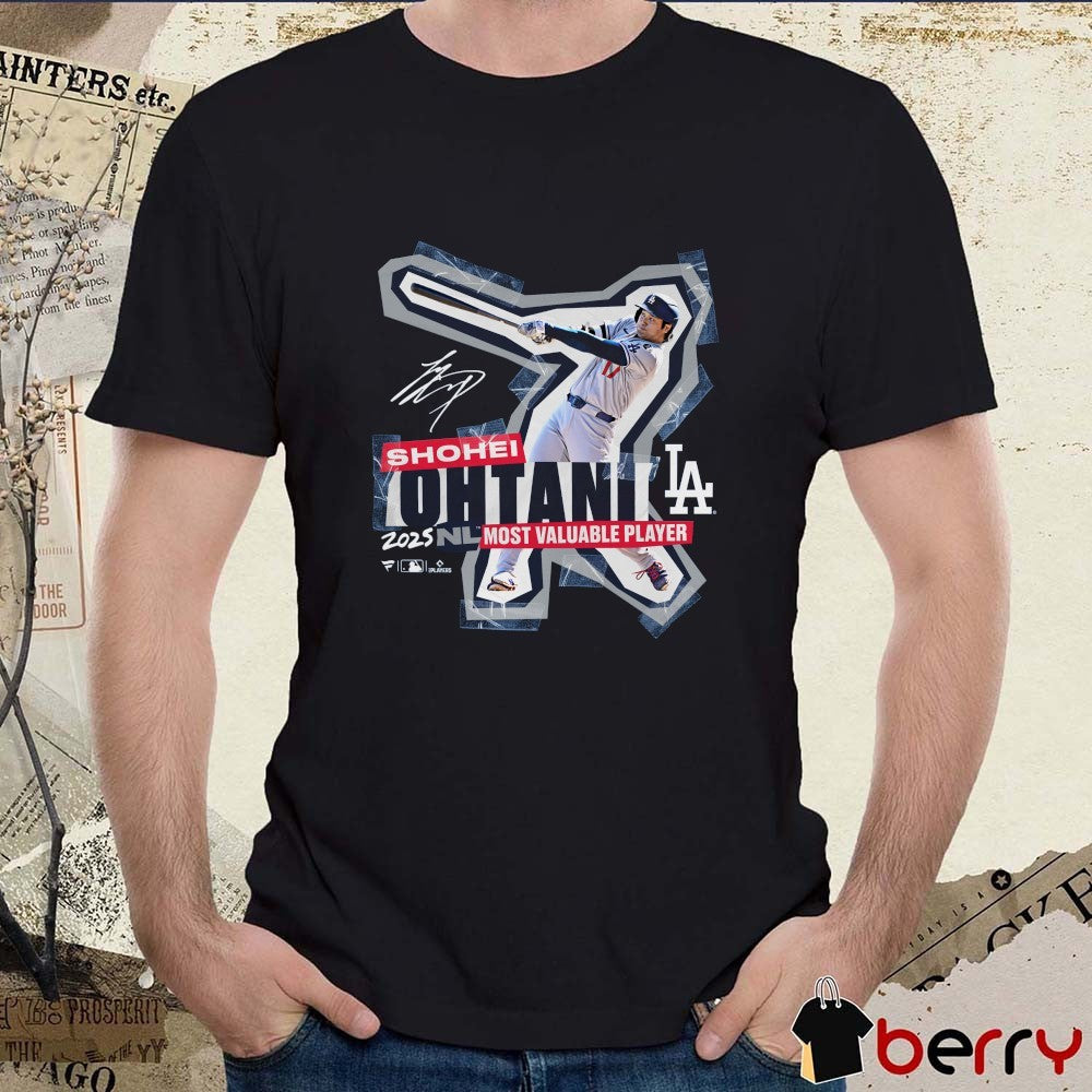 Los Angeles Dodgers Shohei Ohtani 2025 National League Most Valuable Player Signature t-shirt