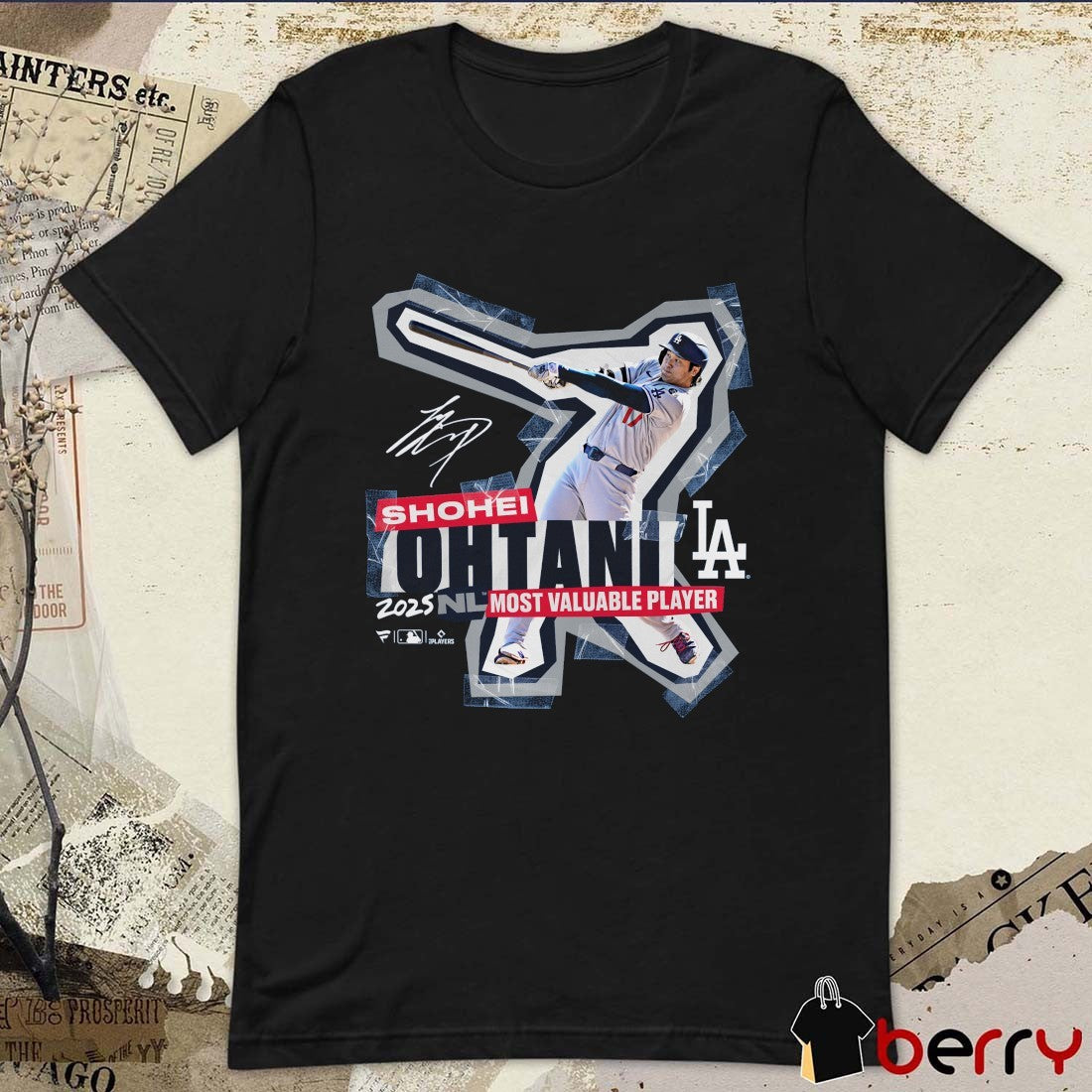 Los Angeles Dodgers Shohei Ohtani 2025 National League Most Valuable Player Signature t-shirt