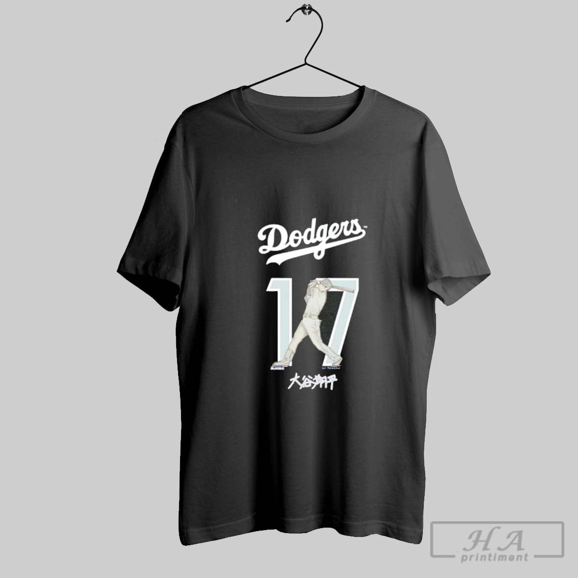 Official Los Angeles Dodgers Shohei Ohtani Kanji Batting