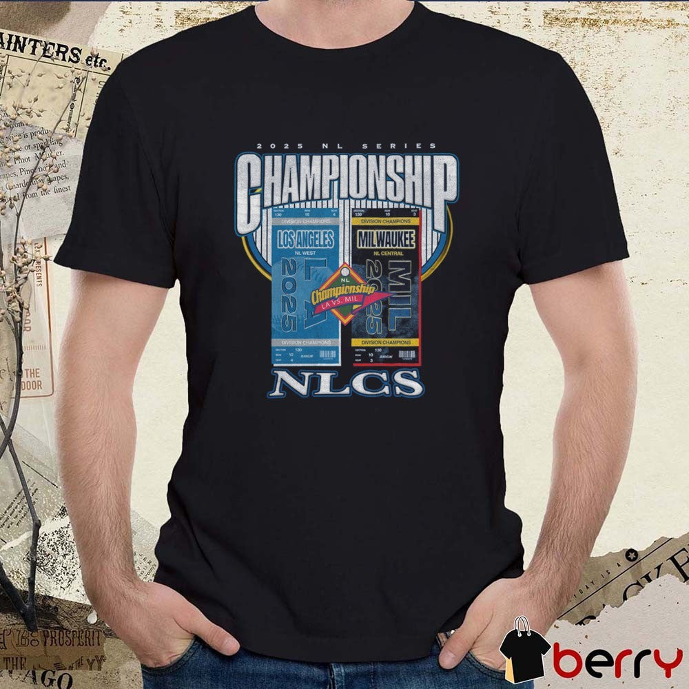 Los Angeles Dodgers Vs Milwaukee Brewers 2025 NLCS Matchup Series Championship t-shirt