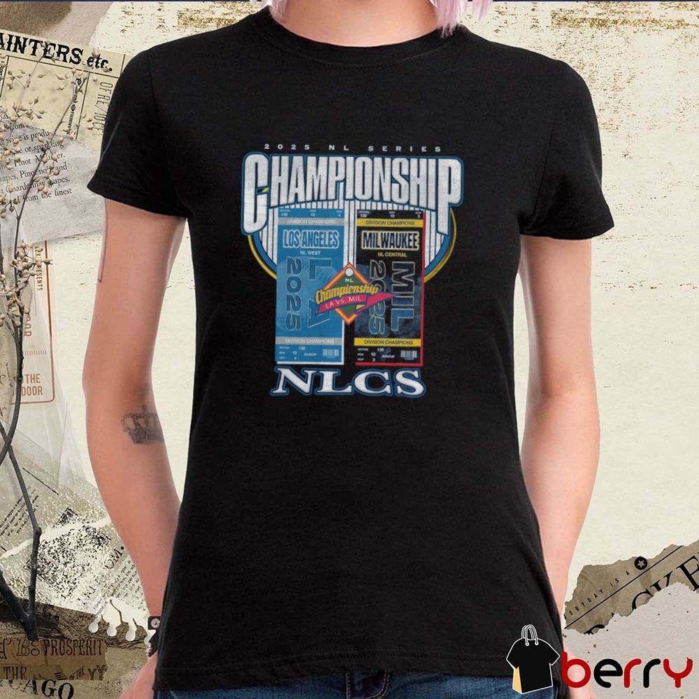 Los Angeles Dodgers Vs Milwaukee Brewers 2025 NLCS Matchup Series Championship t-shirt