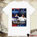 Los Angeles Dodgers Vs New York Yankees MLB Program World Series 2024 Poster t-shirt