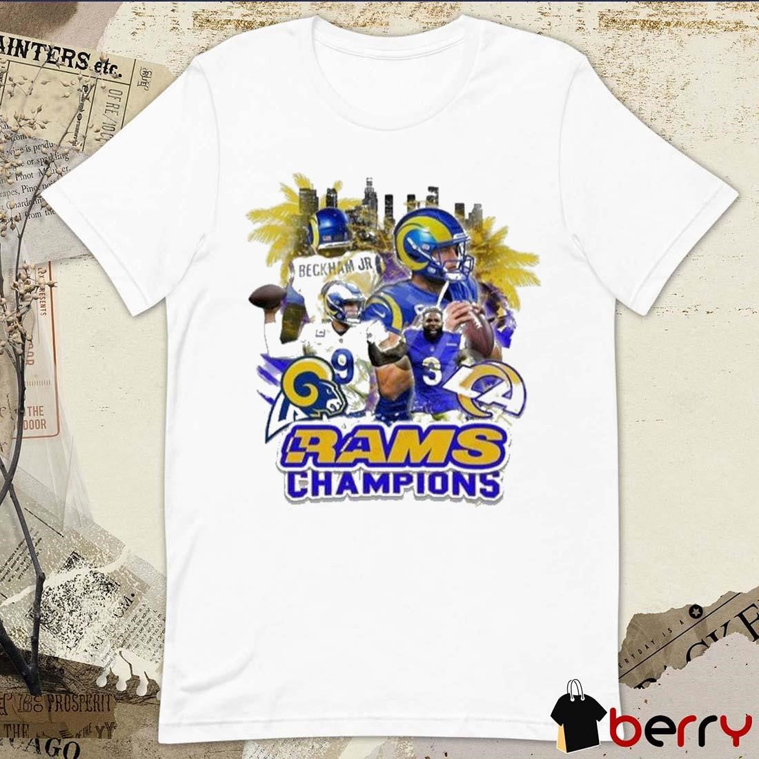 Los Angeles Rams Champions NFL Football Super Bowl 2024 Awesome Graphic t-shirt