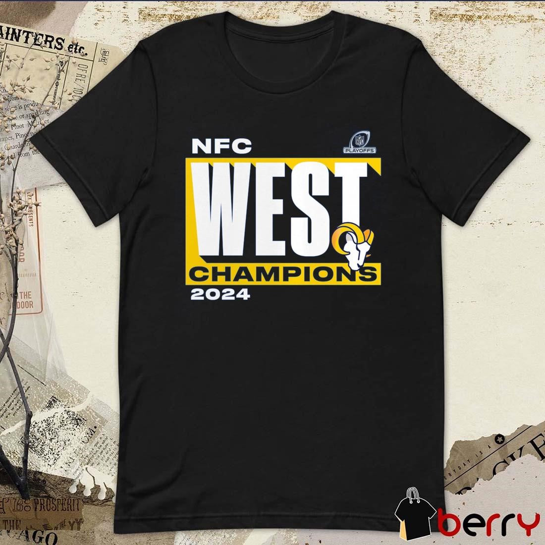 Los Angeles Rams NFC West Division Champions NFL Playoffs 2024 Conquer t-shirt