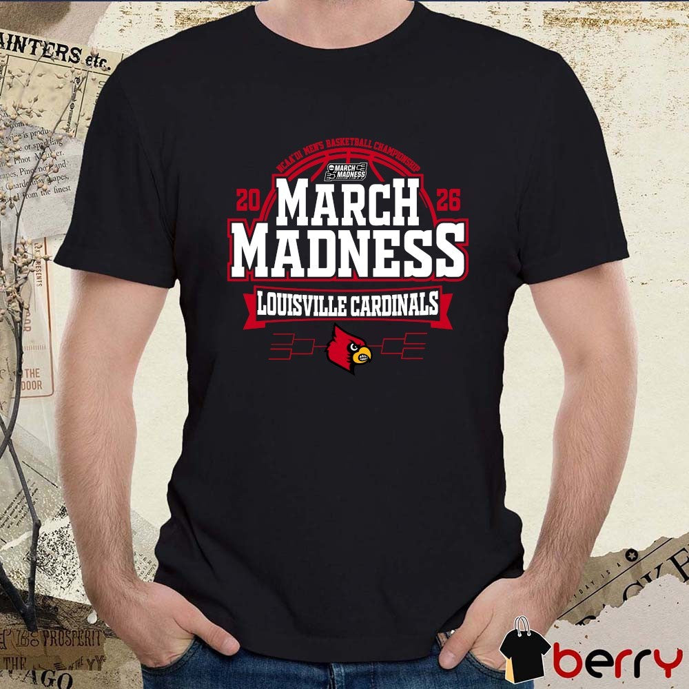 Louisville Cardinals 2026 NCAA DI Men’s Basketball Championship March Madness t-shirt