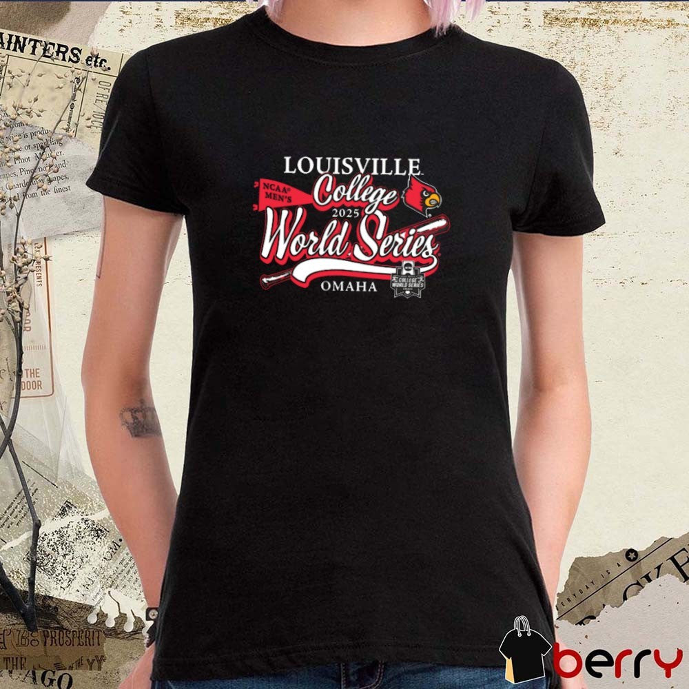 Louisville Cardinals Baseball 2025 NCAA Men’s College World Series Omaha t-shirt