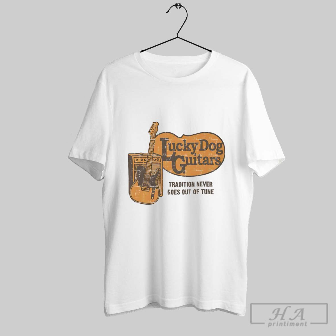 Official Lucky Dog Guitars Tradition Never Goes Out Of Tune